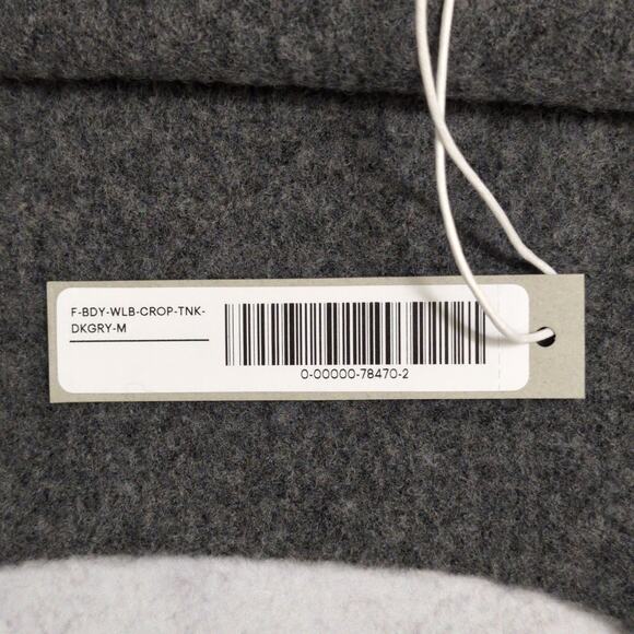 Everlane Cozy Stretch Tank Top Heathered Charcoal Grey Yak Hair Blend Size M New - Picture 9 of 10